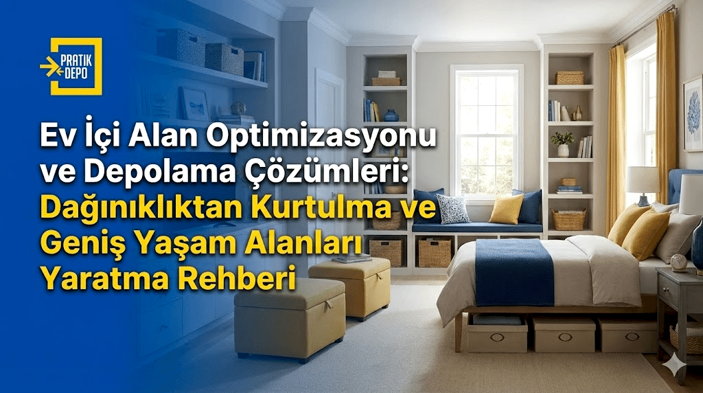 Ev İçi Alan Optimizasyonu ve Depolama Çözümleri: Dağınıklıktan Kurtulma ve Geniş Yaşam Alanları Yaratma Rehberi